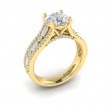 Extravagant Round Engagement Ring