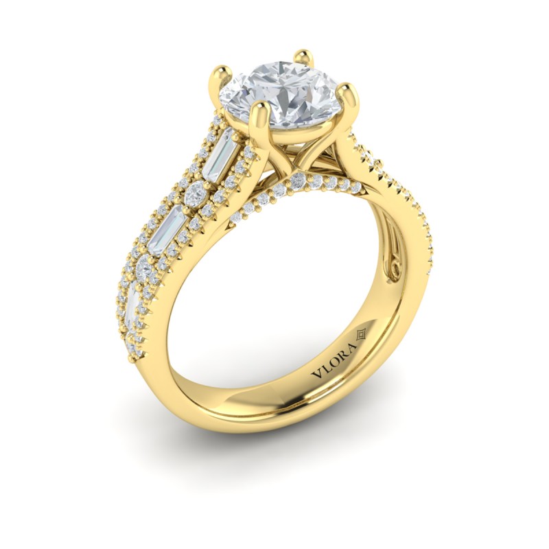 Extravagant Round Engagement Ring