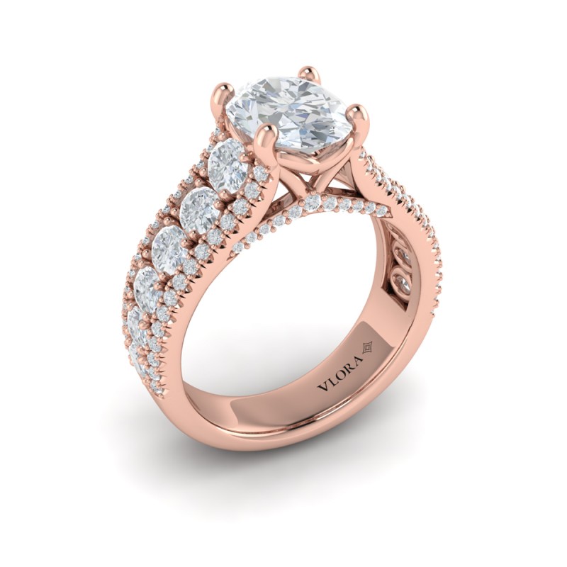 Dramatic Oval Engagement Ring