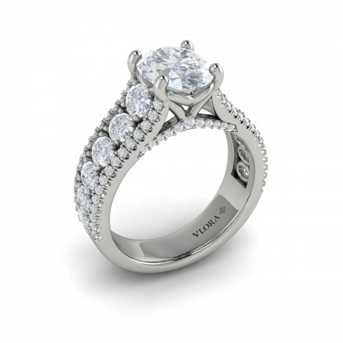 Vlora Halo Engagement Ring