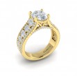 Dramatic Oval Engagement Ring