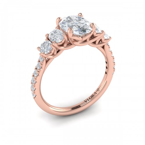 Vlora Classic, Three Stone Engagement Ring