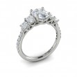 Quintet Oval Engagement Ring