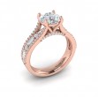 Crowned Engagement Ring