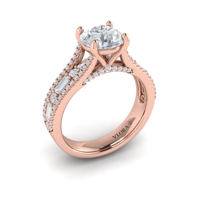 Crowned Engagement Ring