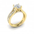 Crowned Engagement Ring