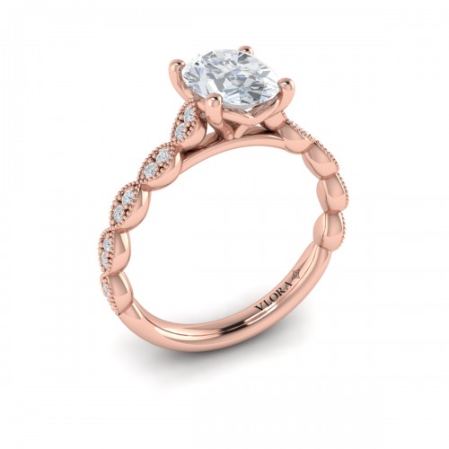 Vlora Classic, Modern Vintage Engagement Ring