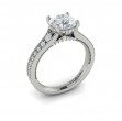 Intricate Hidden Halo Engagement Ring