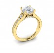 Intricate Hidden Halo Engagement Ring