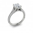 Vintage Splendor Oval Split Shank Engagement Ring