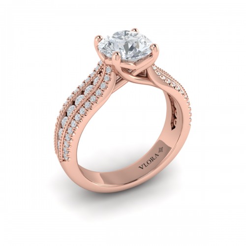 Vlora Classic, Modern Vintage Engagement Ring