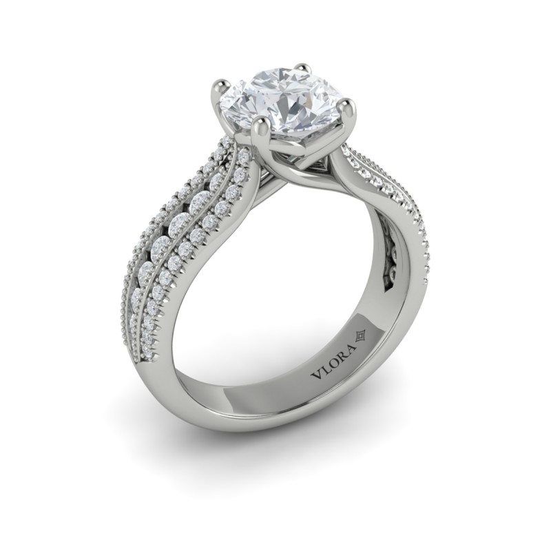 Vlora Classic, Modern Vintage Engagement Ring