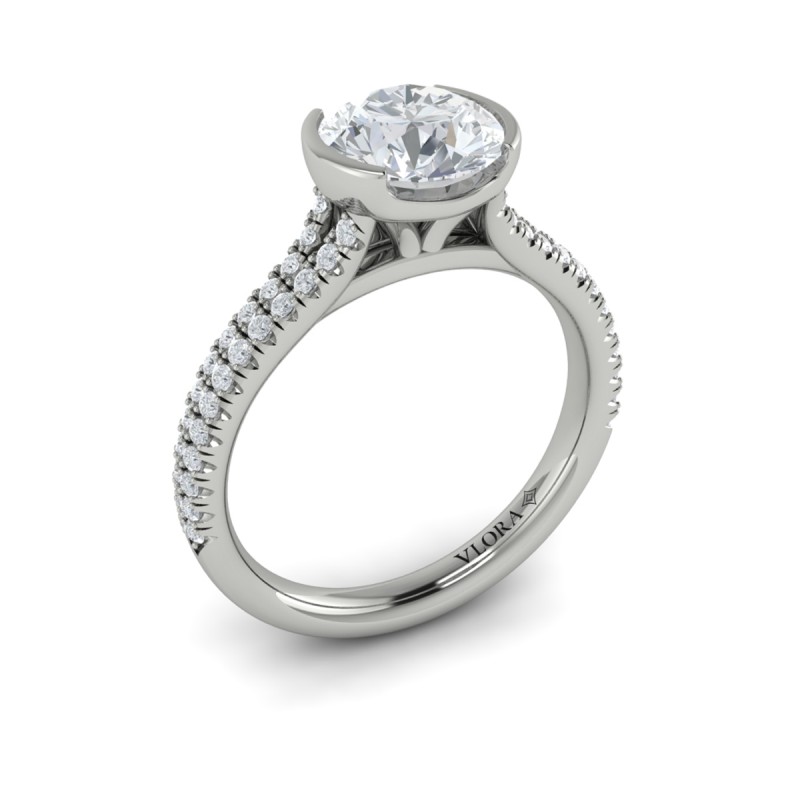 Classic Clutch Engagement Ring