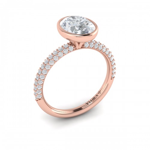 Vlora Classic, Bezel Engagement Ring