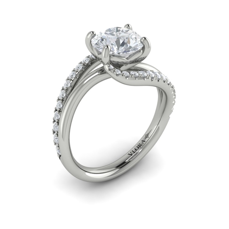 Graceful Curves Engagement Ring