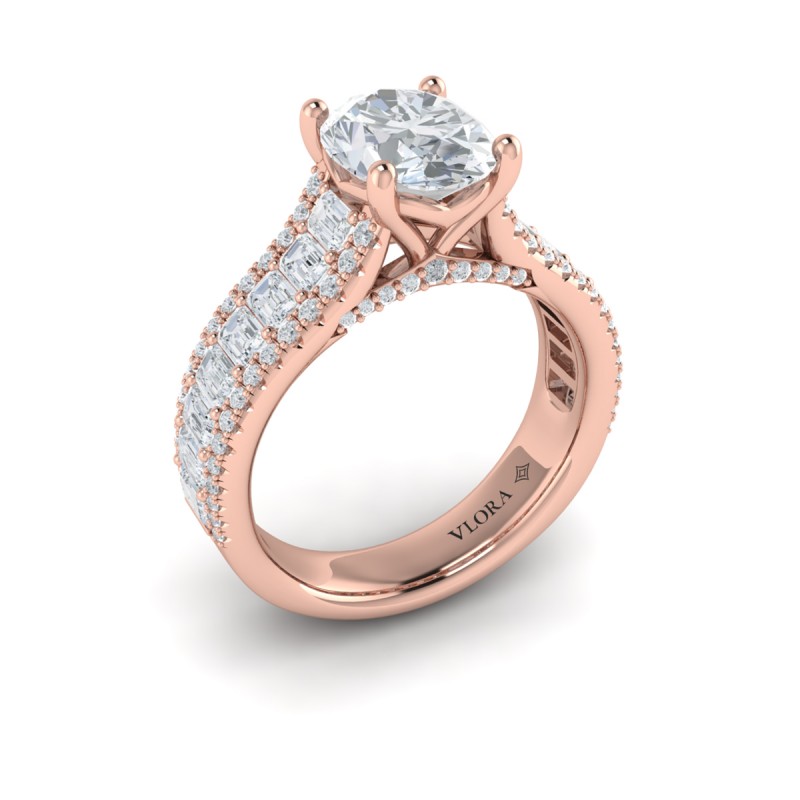 Opulence Oval Engagement Ring