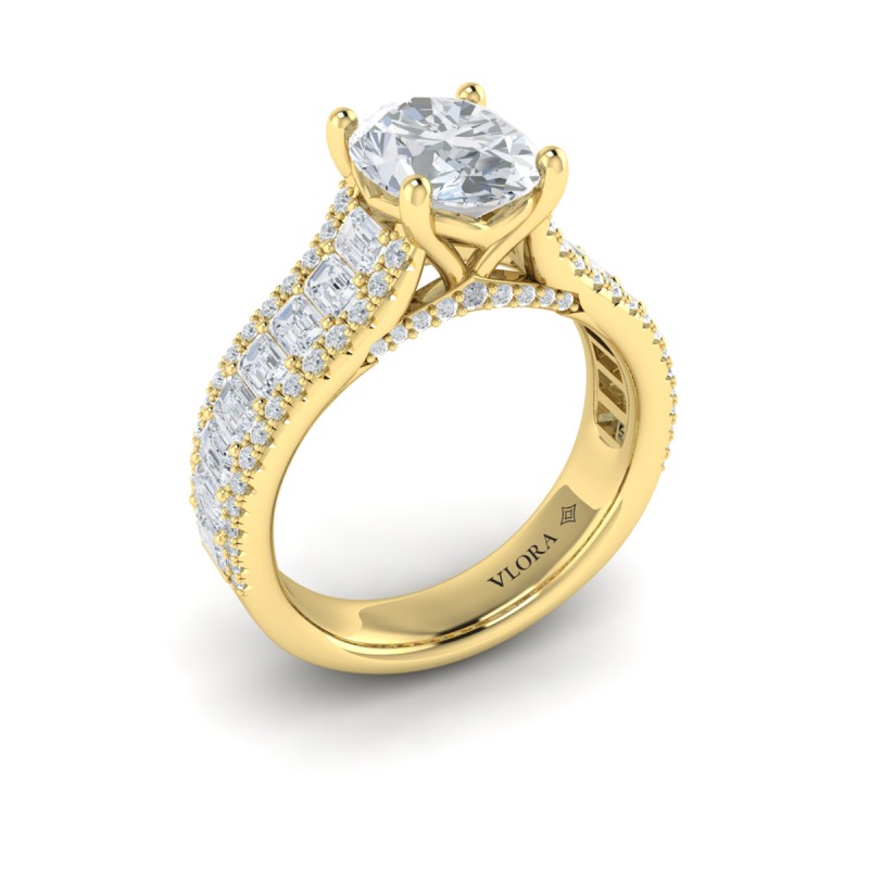 Opulence Oval Engagement Ring