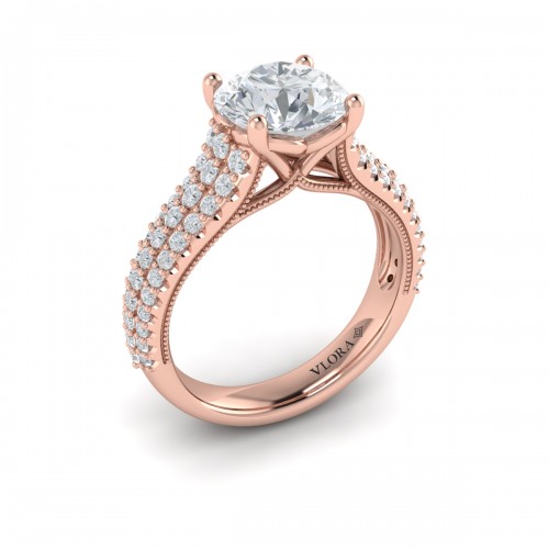 Vlora Classic, Modern Vintage Engagement Ring