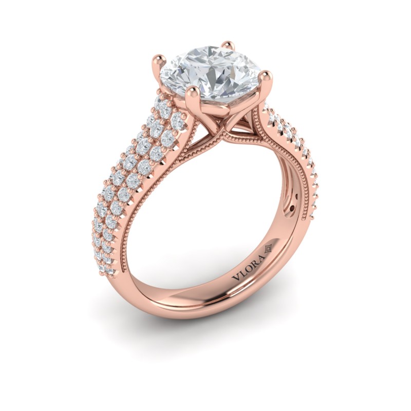 Vlora Classic, Modern Vintage Engagement Ring