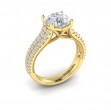 Ravishing Round Engagement Ring