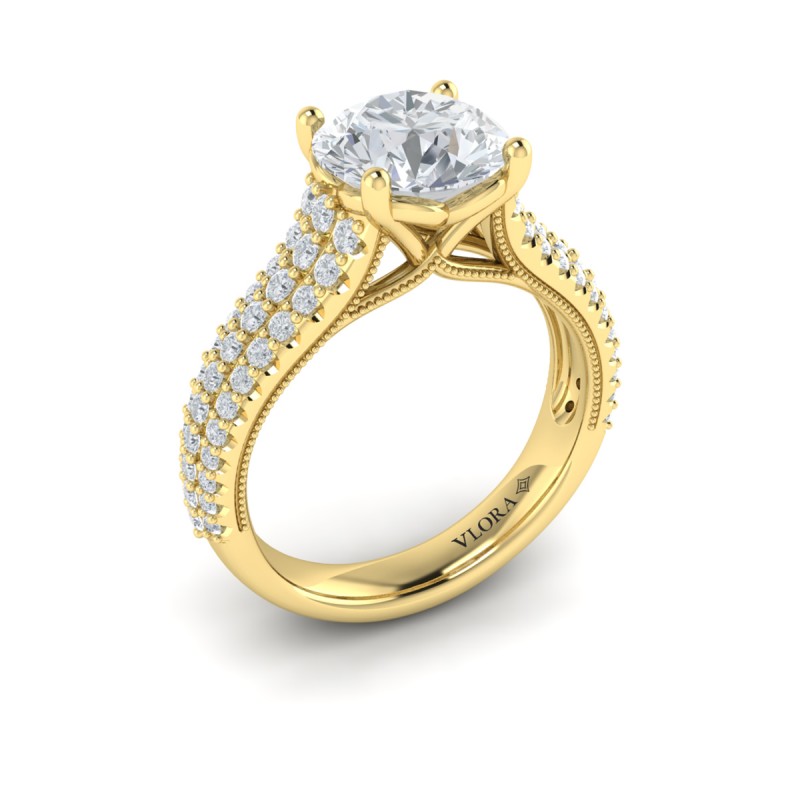 Ravishing Round Engagement Ring