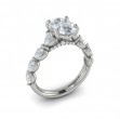 Cascade Oval Engagement Ring