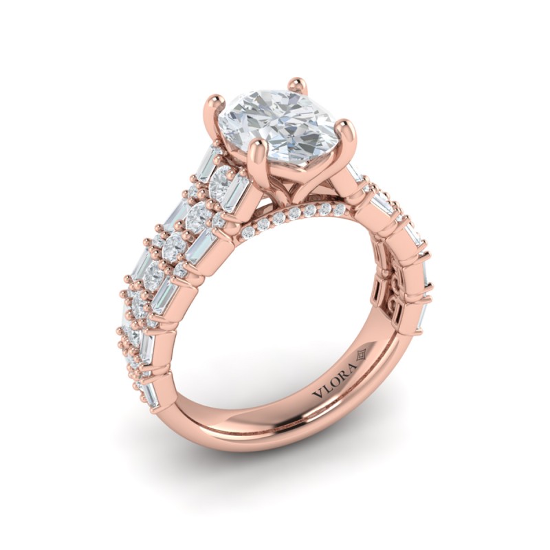 Opulent Oval Engagement Ring