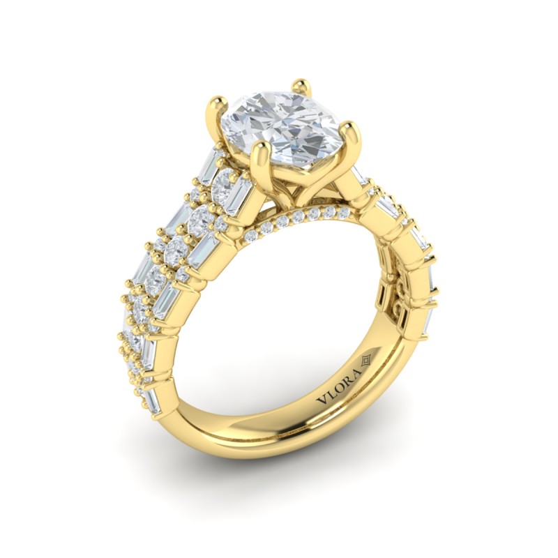 Opulent Oval Engagement Ring