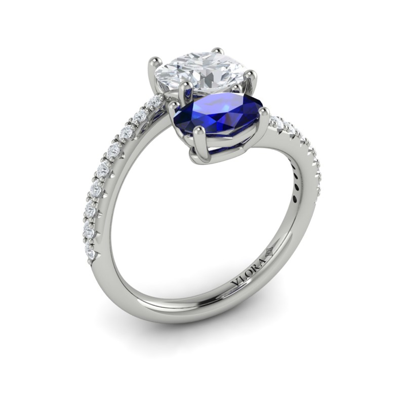 Vlora Two Stone Engagement Ring
