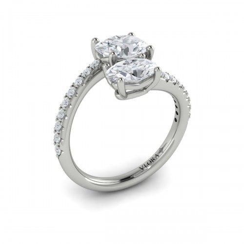 Vlora Two Stone Engagement Ring