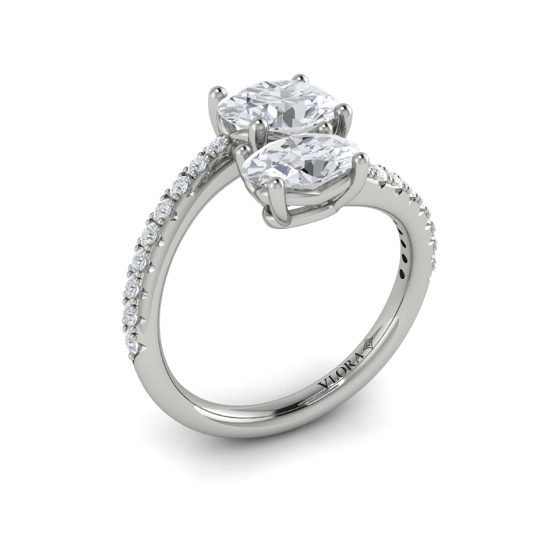Vlora Two Stone Engagement Ring