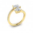 Kissing Oval Two Stone Engagement Ring