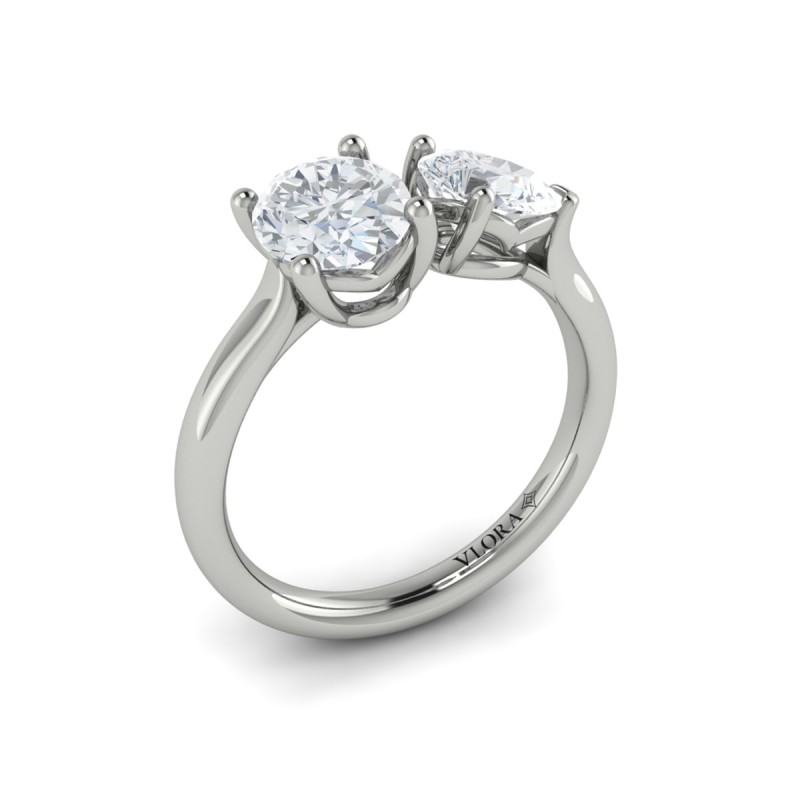 Vlora Two Stone Engagement Ring