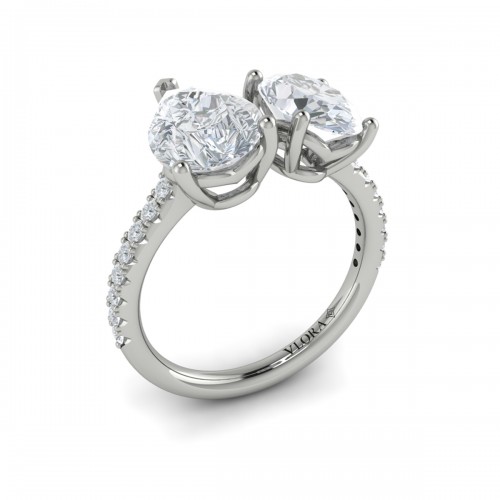 Vlora Two Stone Engagement Ring