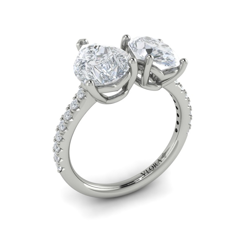 Vlora Two Stone Engagement Ring