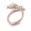 Vlora Two Stone, Halo Engagement Ring