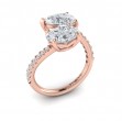 Kissing Oval and Pear Two Stone Engagement Ring