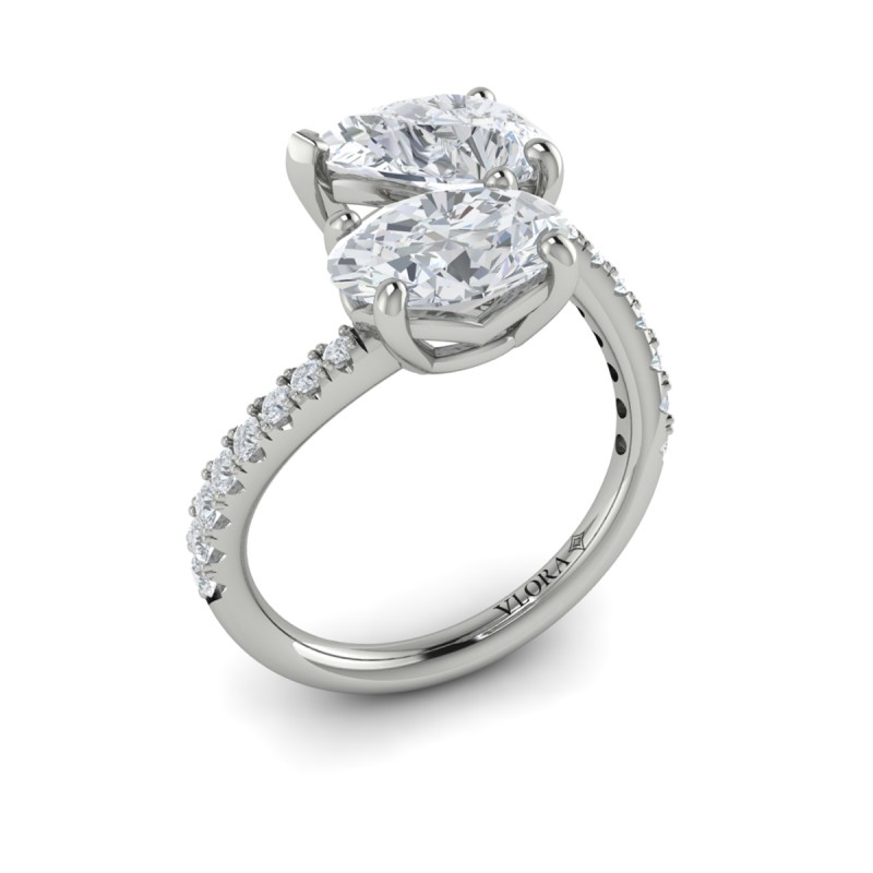 Vlora Two Stone Engagement Ring