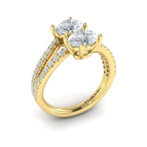 Vlora Two Stone Engagement Ring