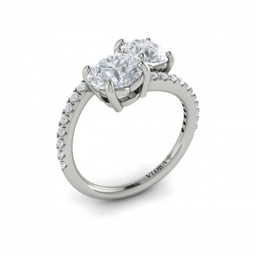 Vlora Two Stone Engagement Ring