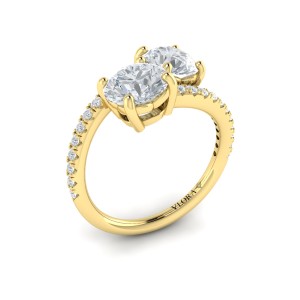 Vlora Two Stone Engagement Ring