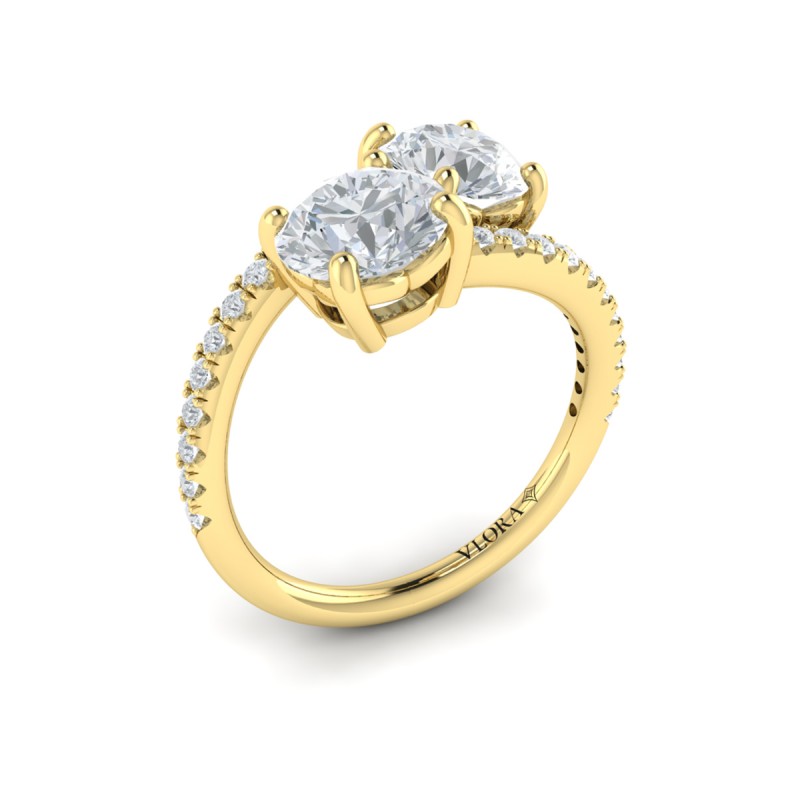 Vlora Two Stone Engagement Ring