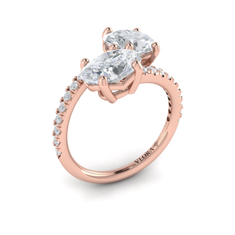 Vlora Two Stone Engagement Ring