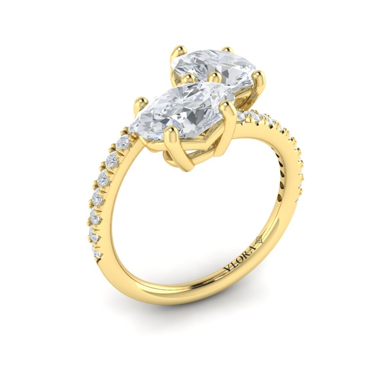 Vlora Two Stone Engagement Ring