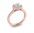 Classic Round Halo Engagement Ring
