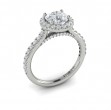 Classic Round Halo Engagement Ring