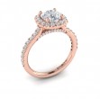 Timeless Euro Halo Round Engagement Ring