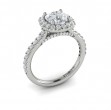 Timeless Euro Halo Round Engagement Ring