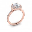 Timeless Euro Halo Round Engagement Ring