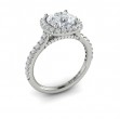 Timeless Euro Halo Round Engagement Ring